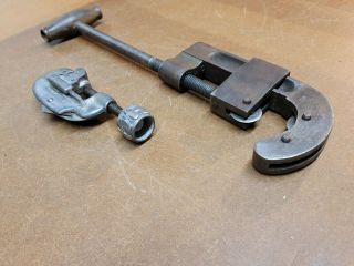 Antique Tools Rare Regis 2 " Tube Pipe Cutter • Vintage Hvac Plumbing Tools ☆usa