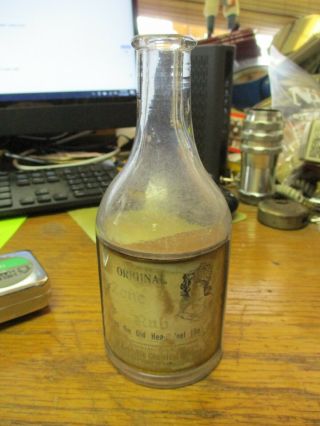 Scarce Zone Rub Label Under Glass 1890 