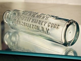 Crude 1890s Sample Cure Bottle Dr.  Kilmers Swamp - Root Kidney Cure Quack Medicine