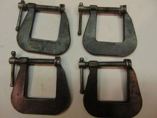 Set Of 4 Cincinnati Tool Co.  51 Jr C Clamp,  Forged Steel Made In Usa
