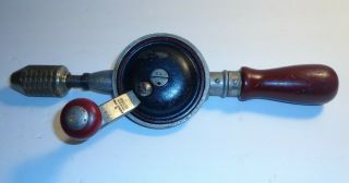 Stanley " Bell System B " Enclosed " Egg Beater " Style Hand Drill.  Light Duty.  Vtg