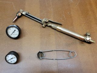 Antique Tools Gas Soldering Blow Torch Brass Vintage Welding Tools & Gauges ☆usa