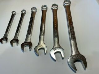 Vintage Craftsman 6 Pc Molybdenum Combination Wrench Set,  Sae,  Bf Series,  Japan