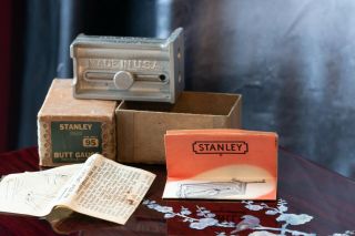 Vintage Stanley No.  95 Butt Marking Gauge W/box & Instructions