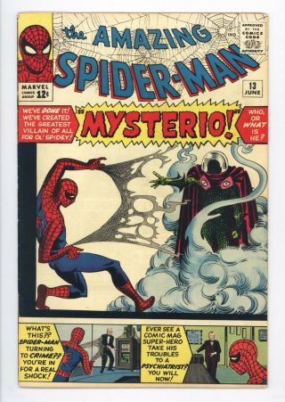 Spider - Man 13 Vol 1 Higher Grade 1st Appearance Of Mysterio