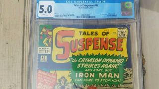 Tales of Suspense 52 CGC 5.  0 White pages 3