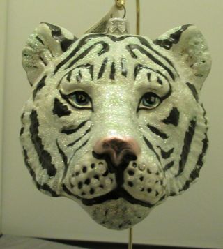 Slavic Treasures Ornament White Bengal Tiger - 98 - 024 C –