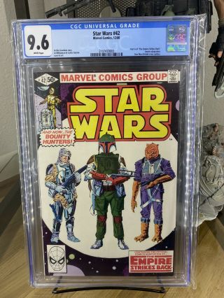 Star Wars 42 (cgc 9.  6,  White Pages) (1st Boba Fett And Yoda) (dec 1980,  Marvel)