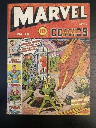 Marvel Mystery Comics 18 Golden Age 1941 Schomburg Simon Kirby Burgos Timely
