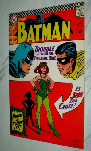 Batman 181 Nm - 9.  2 Ow/w Pgs 1966 Dc 1st Poison Ivy With Pin Up