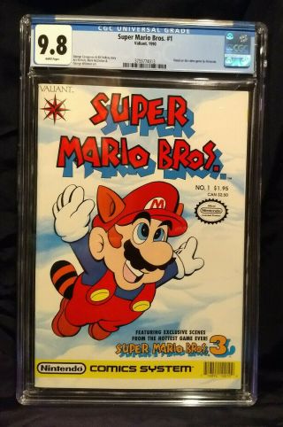 Mario Bros.  1 Cgc 9.  8 Nm/m White Pages Case