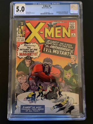 X - Men 4 Cgc 5.  0 Off - White To White Pages First Wanda And Quicksilver