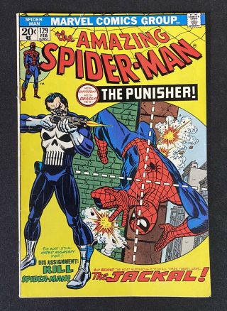 Spider - Man 129 Vol 1 1974 1st App Of The Punisher