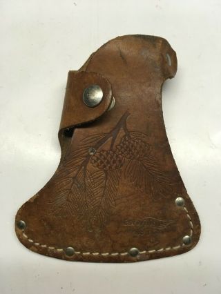 Vintage Estwing No.  1 Leather Hatchet Axe Sheath Stamped