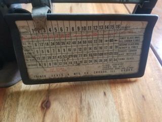 VINTAGE 1968 TRINER AIR MAIL ACCURACY POSTAL SCALE 16 0Z GREAT collector 2