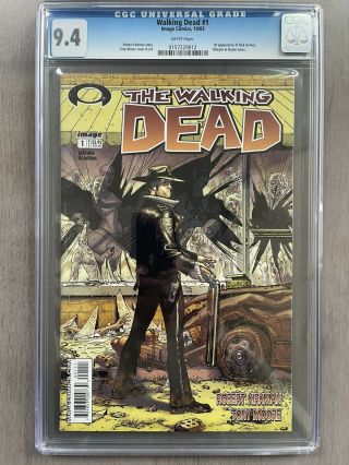 The Walking Dead 1 Cgc 9.  4 Black Letters White Pages