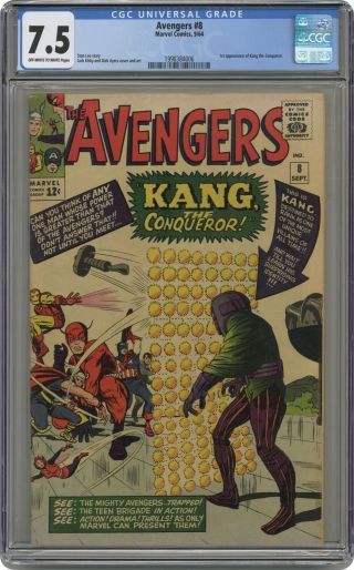 Avengers 8 Cgc 7.  5 1964 1998384006 1st App.  Kang The Conqueror