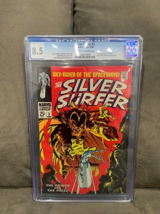 Silver Surfer 3 Cgc 8.  5 1968 First 1st Appearance Of Mephisto