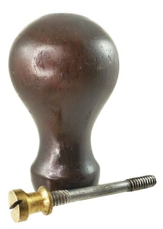 Stanley Plane Rosewood Knob For No.  3 & No.  4 Later Type 16 & Type 19