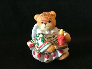 Lucy & Me Christmas Angel Bear With Candle Enesco Lucy Rigg 1994