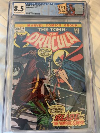 Tomb Of Dracula 10 Cgc 8.  5 Only One Listed At This Low Of Price