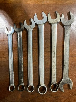 Snap On Wrenches Open End Box End Vintage 3/4 ",  13/16 " 12mm,  9/16 ",  15mm,