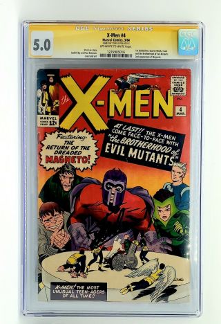 X - Men 4 Cgc 5.  0 Stan Lee Signed 1st Scarlet Witch Quicksilver & Toad Wandavision