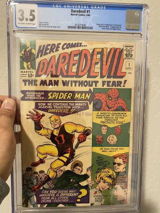 Daredevil 1 (apr 1964,  Marvel) Cgc 3.  5 Grade.