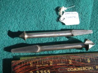 2 Vintage James Swan Countersink Brace Auger Drill Bits Extra & Seymour Ct.