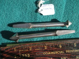 2 Vintage JAMES SWAN Countersink Brace Auger Drill Bits Extra & Seymour Ct. 2