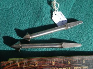 2 Vintage JAMES SWAN Countersink Brace Auger Drill Bits Extra & Seymour Ct. 3