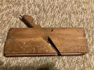 Vintage Antique Wood Molding Plane,  9.  5 " Long