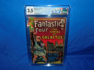 Fantastic Four 48 Cgc 3.  5 Ow/w 1st Appearance Of Galactus & Silver Surfer