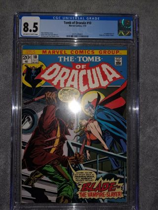 Tomb Of Dracula 10 Cgc 8.  5 First Blade Ow/w