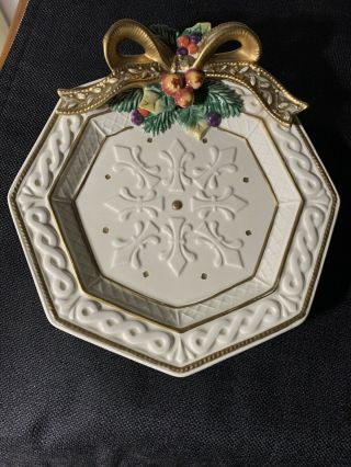 Fitz And Floyd Classic Canape Holiday Plate