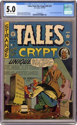 Tales From The Crypt 20 Cgc 5.  0 1950 1624608011