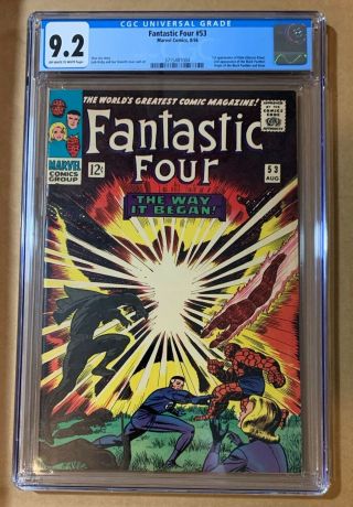Fantastic Four 53 Cgc 9.  2 Marvel 8/66 2nd Black Panther 1st Klaw