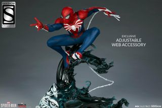 Sideshow Exclusive Spider - Man Advanced Suit Pop Culture Shock 1:3 Statue Premium