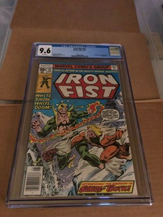 Iron Fist 14 Cgc 9.  6 White Pgs 1st App Sabretooth White Pages