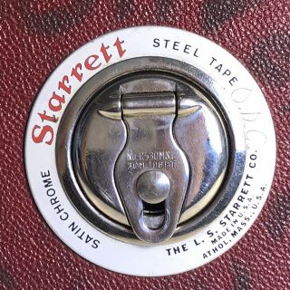 Starrett Steel Tape 30m - 100ft No.  C530m&e Made In Athol,  Ma,  Usa Vintage