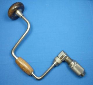 Stanley 965n 10 " Bit Brace Hand Wood Drill Vintage Antique Carpentry Solid Tool