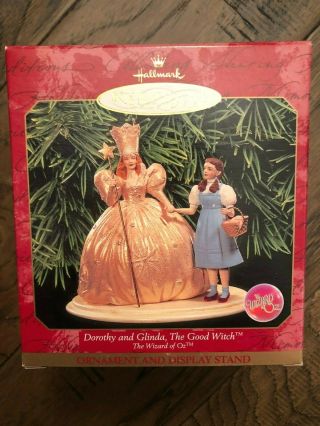 Hallmark 1998 The Wizard Of Oz Dorothy And Glinda The Good Witch Ornament