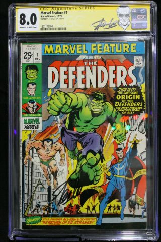 Marvel Feature The Defenders 1 CGC 8.  0 STAN LEE SIGNED (Marvel) HIGH RES SCANS 2