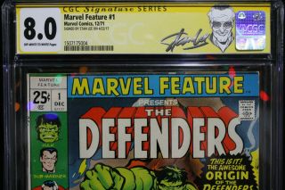 Marvel Feature The Defenders 1 CGC 8.  0 STAN LEE SIGNED (Marvel) HIGH RES SCANS 3