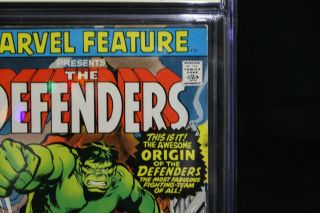 Marvel Feature The Defenders 1 CGC 8.  0 STAN LEE SIGNED (Marvel) HIGH RES SCANS 5