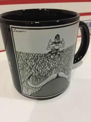 Vintage 1982 Gary Larson OZ The Far Side Ceramic Coffee Cup Mug Buffalo Steer 2