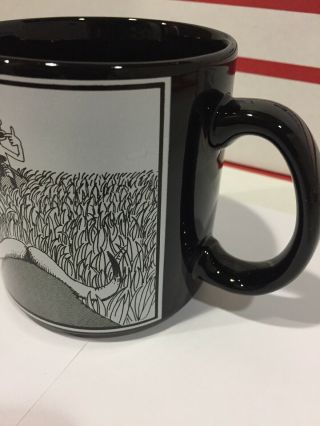 Vintage 1982 Gary Larson OZ The Far Side Ceramic Coffee Cup Mug Buffalo Steer 3