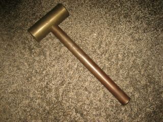 Metal Machinist Brass Hammer 3.  5 Pounds