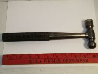 Vintage Machinist Made 30 Oz Machinist All Metal Ball Peen Hammer Tool Maker