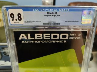 ALBEDO 3 (1985 1ST SERIES) - CGC GRADE 9.  8 - 2ND APPEARANCE USAGI YOJIMBO 2
